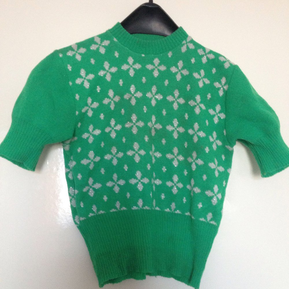 Exklusiver Vintage Strickpullover Oberteil 