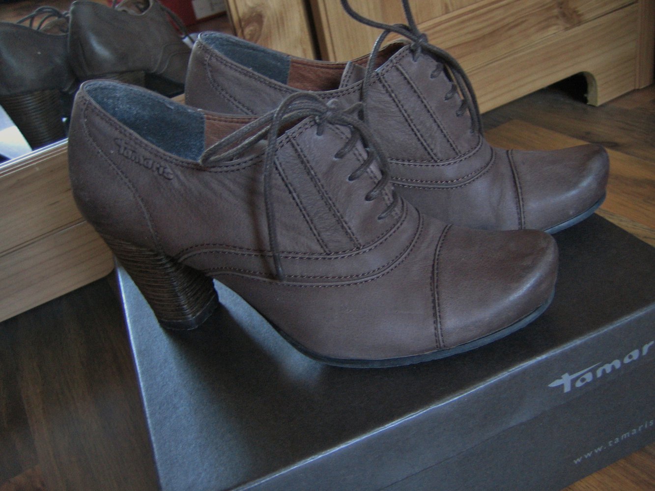 Stiefeletten Hochfrontpumps Tamaris braun