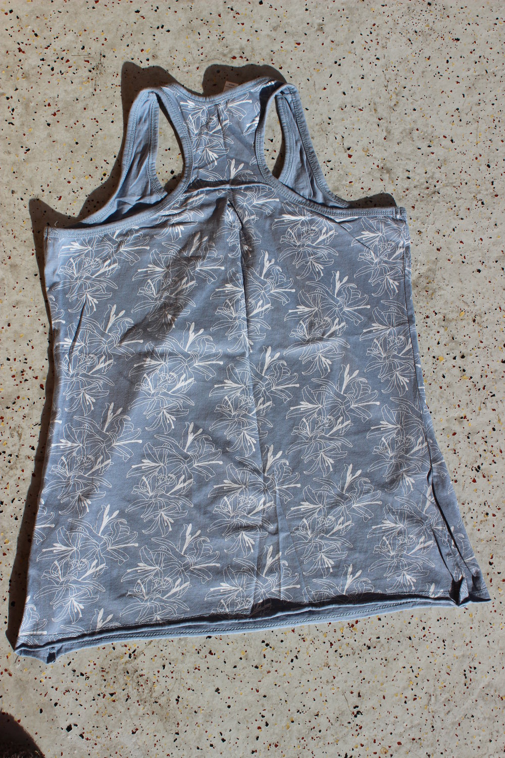 VERO MODA Tank Top blau weiß pastell