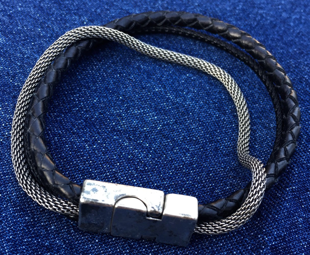LEDER ARMBAND mit Magnetverschluss