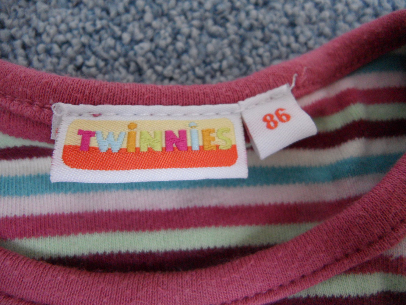 Twinnies gestreiftes Langarmshirt