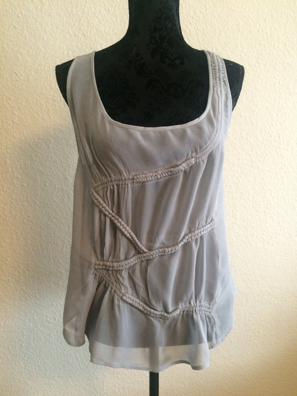 Viskose-Shirt gris