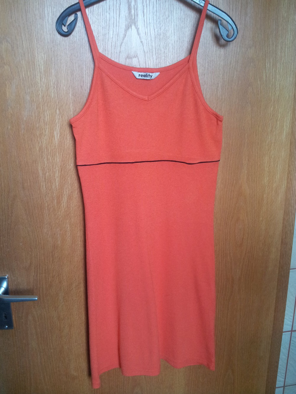 orangerotes Sommerkleid von reality gr L