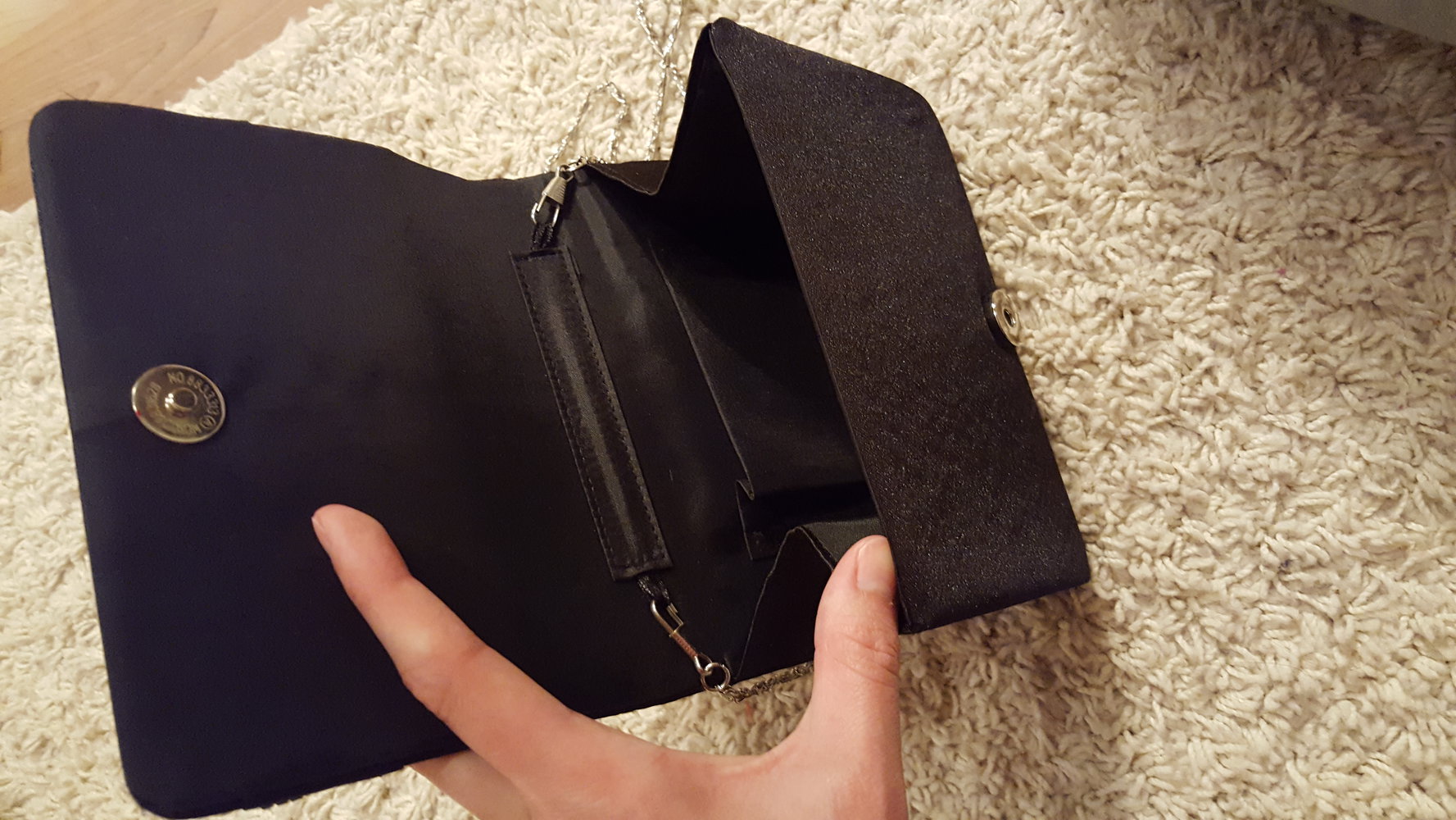 schwarze Handtasche / Clutch