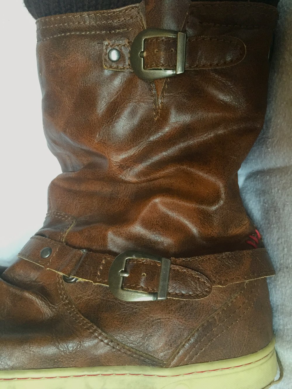 Braune Stiefeletten Boxer