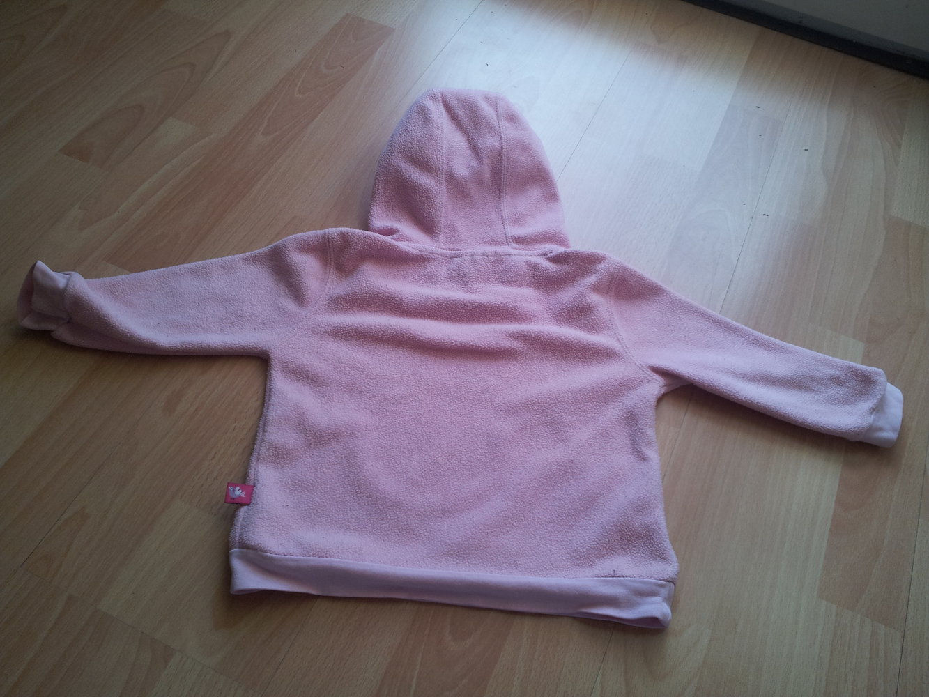 Kaputzenpullover Fleecepullover rosa Gr. 86 