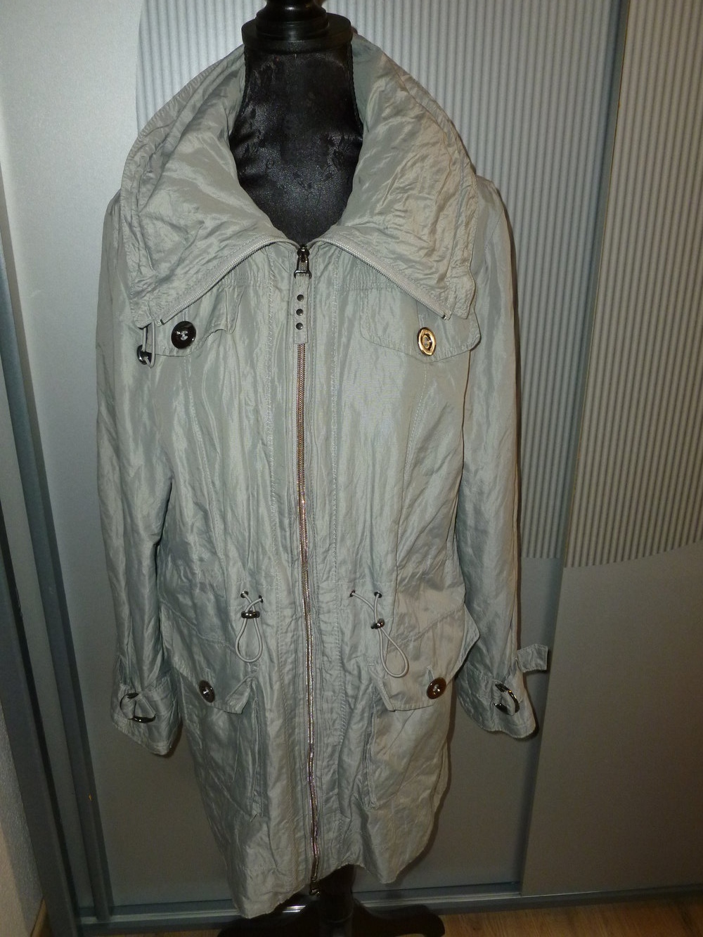 Mantel Jacke grau Adagio