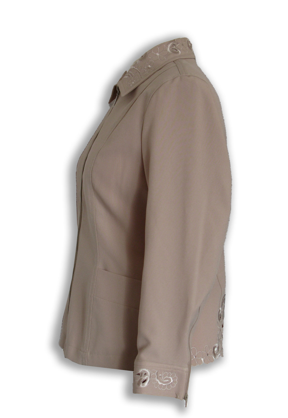 Zweiteiler, Jacke, 3/4 Hose, Muster, Gr. M, edel, luxuriös!