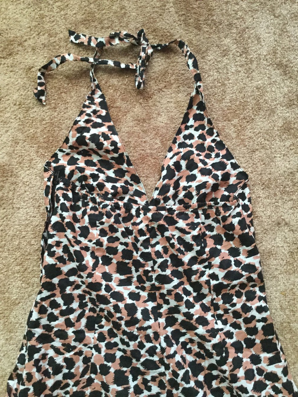 Neckholder Kleid, Strandkleid, kurz, leo, neckholder, H&M S/36
