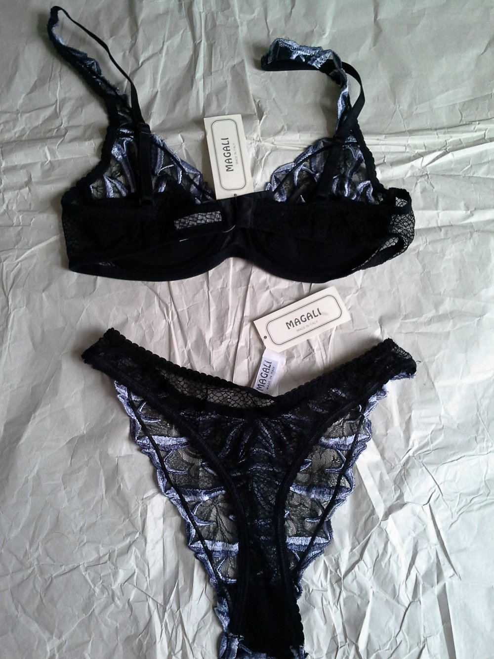 Unterwäsche Set mit Tanga 75B und 38