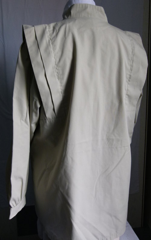 Parka Lange Jacke Kurzmantel, hellgrau nude, zeitlos schön, Retro Vintage Boho Mori