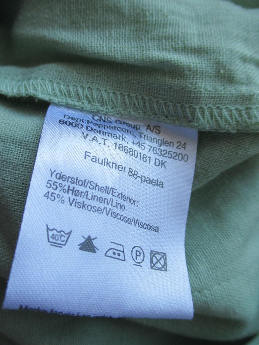 PepperCorn, mintfarbene Leinenhose, Schlaghose, Gr. 36/38 neu mit Etikett