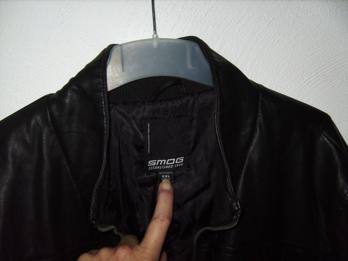 *** Jacke New Yorker, Biker-Look, XL, schwarz, Kunstleder, Stylische Herrenjacke Steppnaht Bomber Jacke Sportiv
