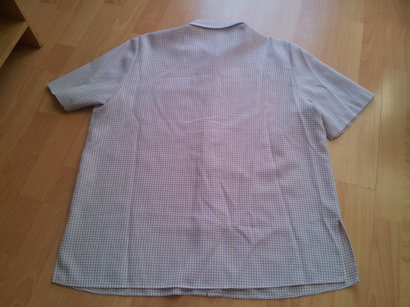 Bluse Frankenwälder lila weiß kariert Gr. 44 