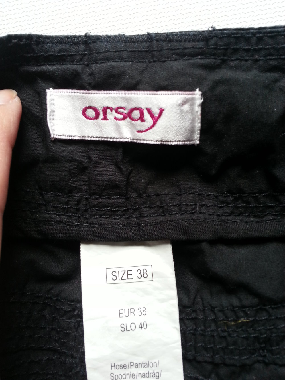 Hose schwarz luftig locker Orsay 38