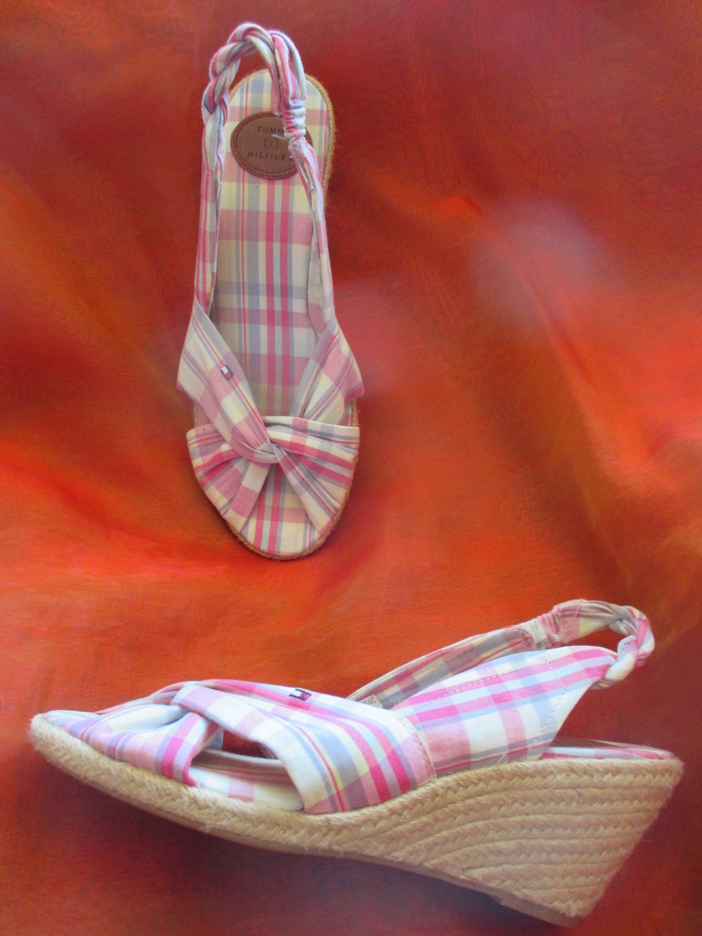 NEU 50er Jahre Rockabilly Style Keil- Absatz Wedges Karo SANDALEN SANDALETTEN 