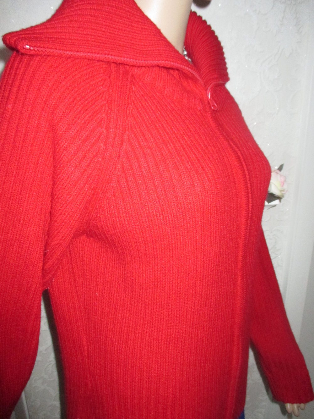NEUw * Zweiwege * Zipper * Reißverschluss * Grob * Ripp- Strickjacke * Cardigan 