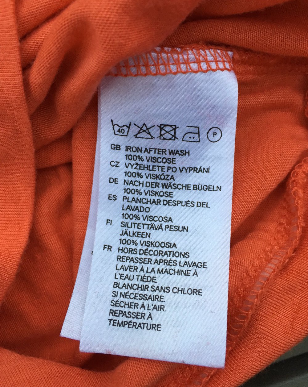 H&M Bandeau TOP orange Gr. XS 