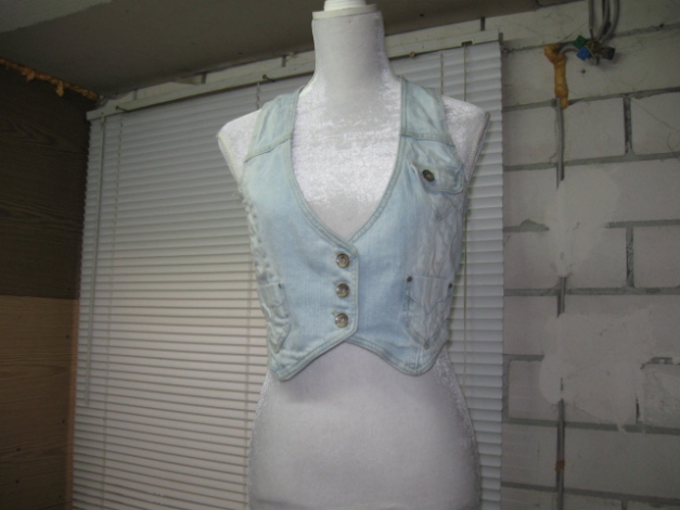 *** Bleached Jeansweste ***