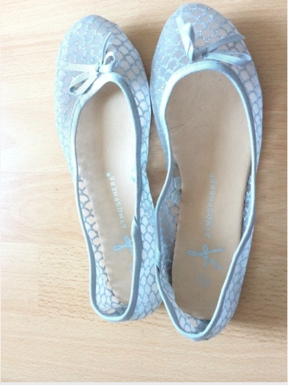 sehr süße Ballerinas mit Glitzer