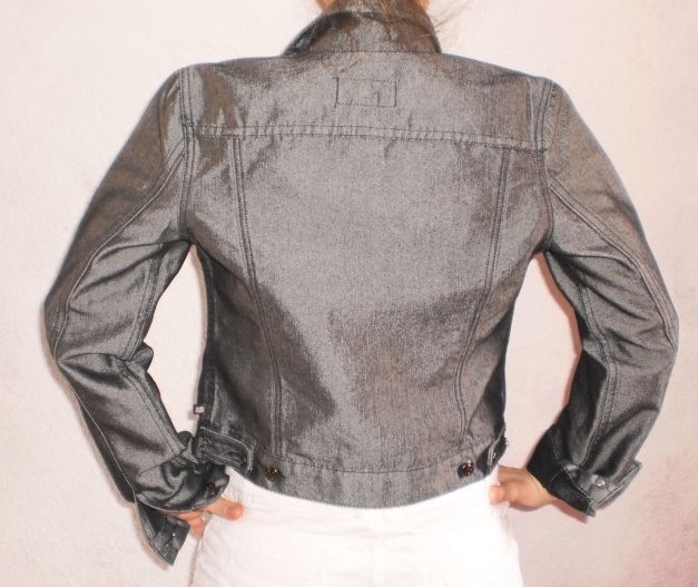 Ralph Lauren Metallic-Jeansjacke: Polo Jeans Co. aus L.A.! Irrer Style!