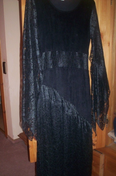 schwarzes Kleid Gothic Abendkleid