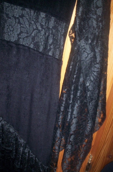 schwarzes Kleid Gothic Abendkleid