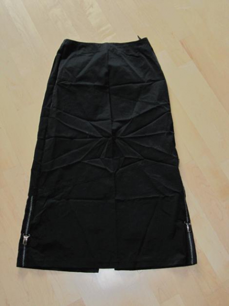Schwarzer Maxirock gothik Gr.36