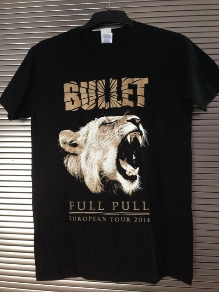 Bullet Bandshirt! Schwedenrock Full Pull Merch mit Löwe!
