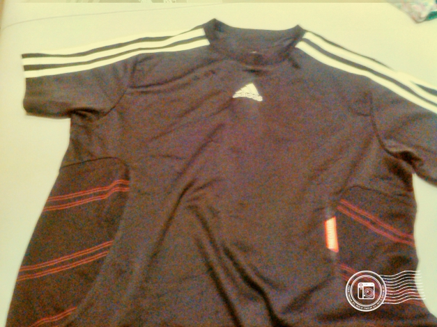 Jungen adidas Sport T-Schirt gr. 164 Schwarz Weiß Rot