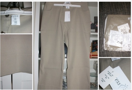 Happy Size Stretch Hose 3/4 7/8 beige nude, Gr. 44, ungetragen, top!