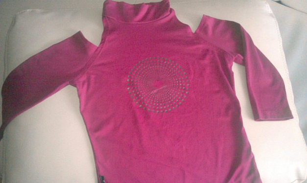 B3, Mädchen SHIRT TOP Langarmshirt GR. S ca. 152 158 164 Brombeere LILA Stretch