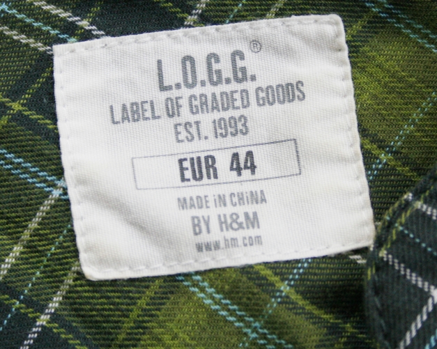 Kleid Hemdkleid grünkariert / H&M