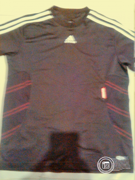 Jungen adidas Sport T-Schirt gr. 164 Schwarz Weiß Rot