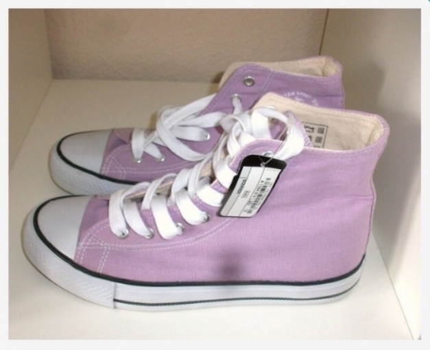 Sneaker Canvas Stoff Turnschuhe flieder, Gr. 38, ungetragen!