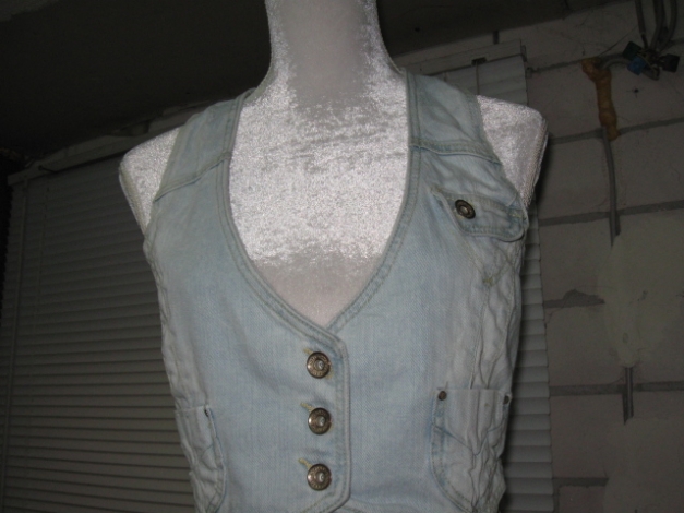 *** Bleached Jeansweste ***
