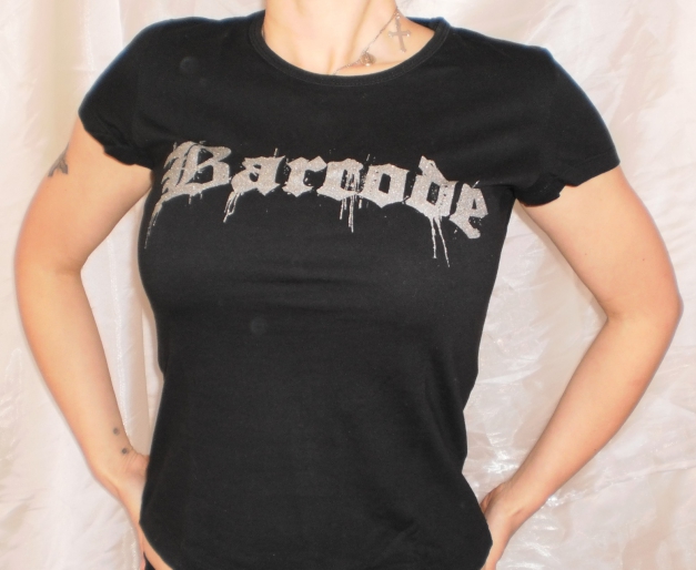 Barcode silber Bandschriftzug Girlie S!