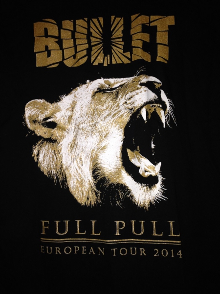 Bullet Bandshirt! Schwedenrock Full Pull Merch mit Löwe!