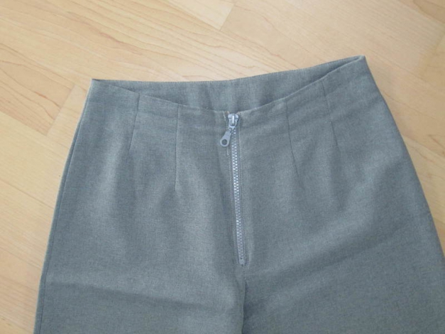 Schicke graue Stoffhose Gr. 34