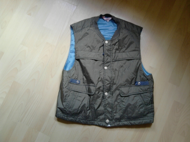 Weste Gr.140 khaki blau