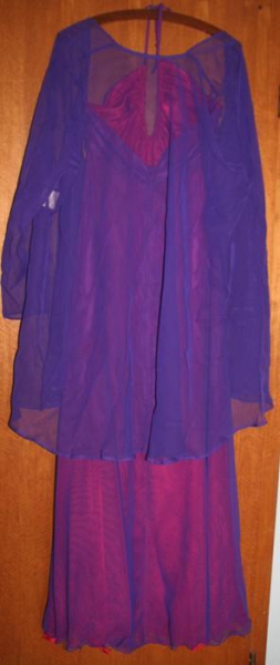 Abendkleid Neckholder lila pink Gr. 38