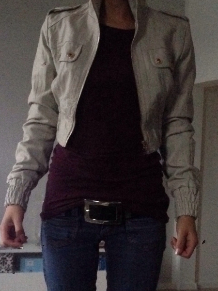 Lederjacke Imitat 