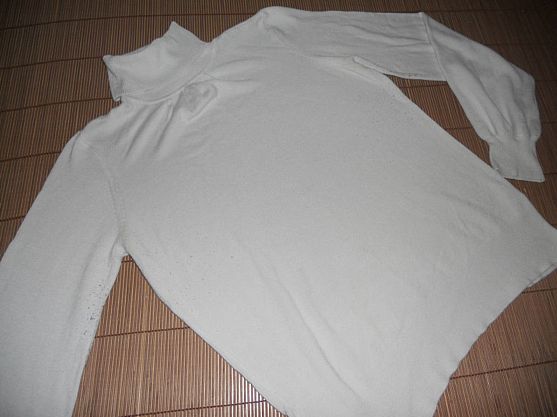 Damen Rollkragen Strick Pullover Pulli Gr. L 40/42 Weiß Colours OF THE WORLD