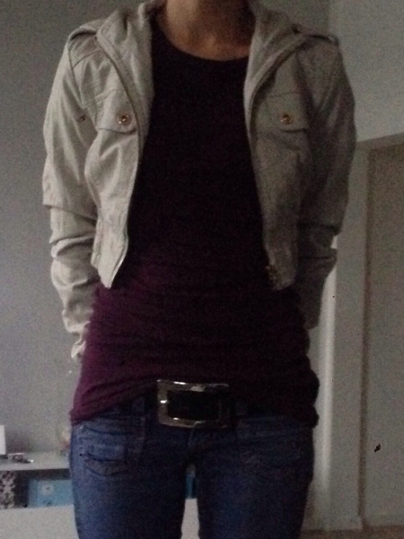 Lederjacke Imitat 