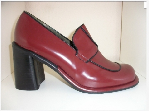 Spiral Pumps Leder rot bordeaux Gr. 41 (40) wie Neu!