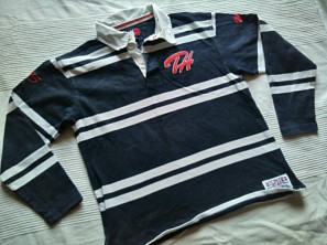 C1, Jungen TOMMY Hilfinger Polo Langarm Shirt Sweat Pullover Gr.L 14/164 (158) Blau