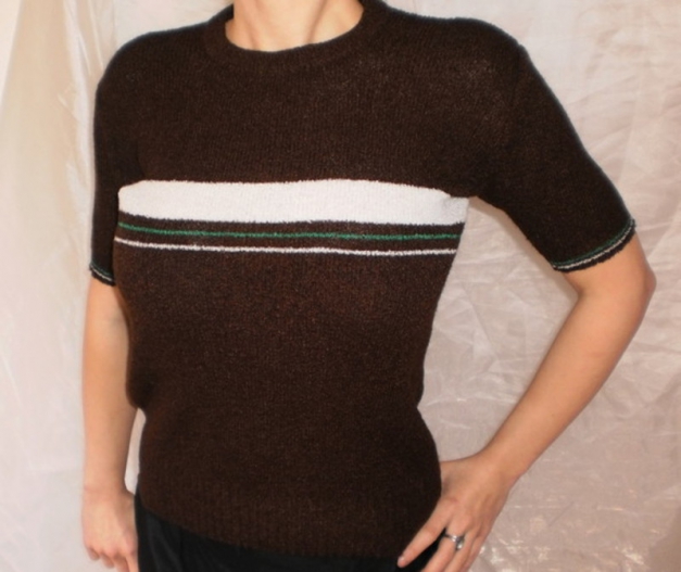 Vintage – Chic: Original 70er Wollshirt in S/M, Handarbeit!