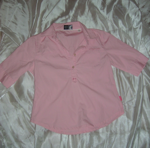 Chiemsee-Kurzarm-Bluse in rosa - elegant und sportlich!