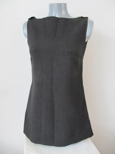 Tunika Kleid Update Gr. 36 (frz.) stein grau Mini Sylvester