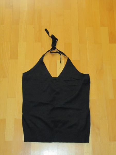 Schwarzes Neckholder Top H&M LOGG